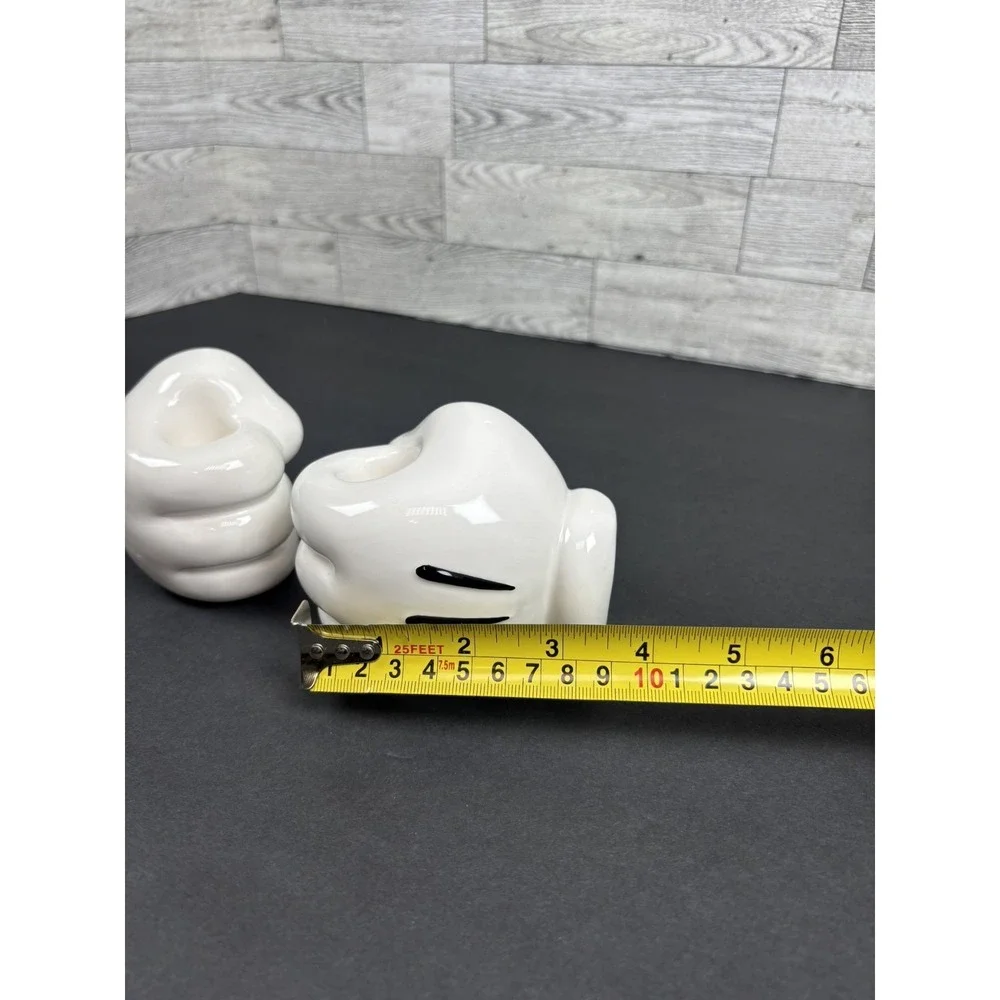 Disney Treasure Craft Mickey Glove Candle Holders‎ - Pair - Mickey Mouse